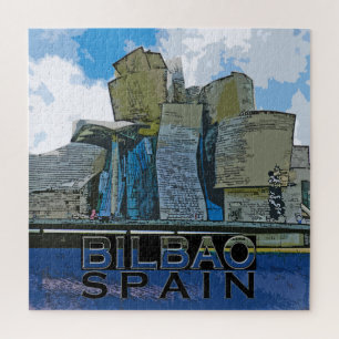Bilbao Square Puzzle. Legpuzzel