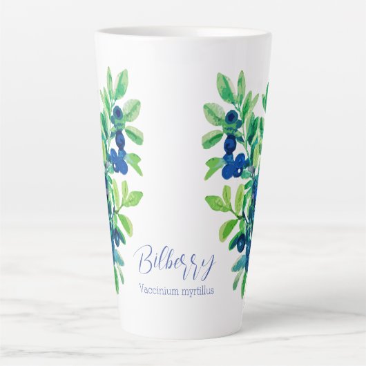 Bilbessen Latte Mok (Voorkant)