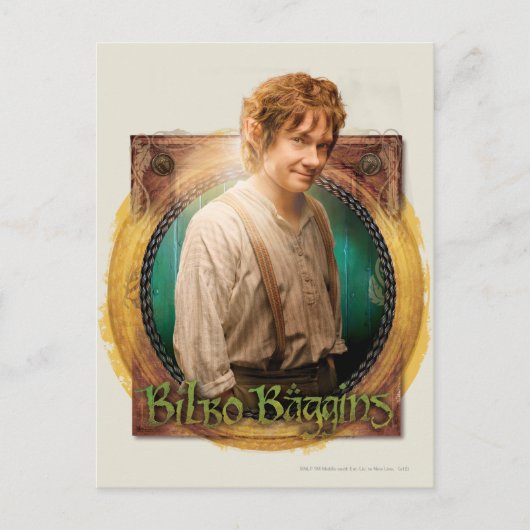 BILBO BAGGINS™ Character met naam Briefkaart (Voorkant)