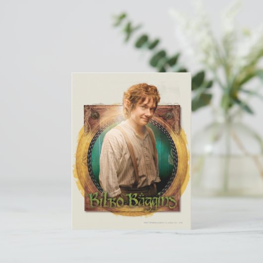 BILBO BAGGINS™ Character met naam Briefkaart (Staand voorkant)