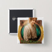 BILBO BAGGINS™ Character met naam Vierkante Button 5,1 Cm (Voorkant /achterkant)