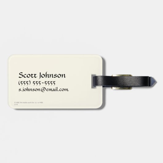 BILBO BAGGINS™ en het bedrijf Dwarves Graphic Bagagelabel (Achterkant horizontaal)