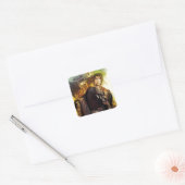 BILBO BAGGINS™ en het bedrijf Dwarves Graphic Vierkante Sticker (Envelop)