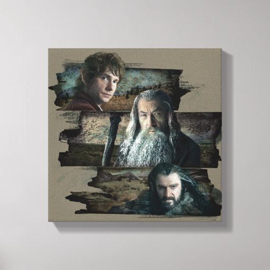 BILBO BAGGINS™, Gandalf, THORIN OAKENSHIELD™ Canvas Afdruk (Voorkant)