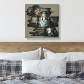 BILBO BAGGINS™, Gandalf, THORIN OAKENSHIELD™ Canvas Afdruk (Insitu (Slaapkamer))