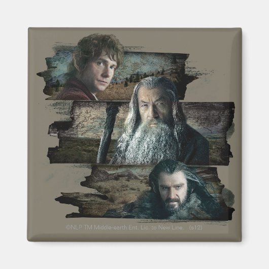 BILBO BAGGINS™, Gandalf, THORIN OAKENSHIELD™ Magneet (Voorkant)