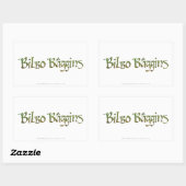 BILBO BAGGINS™ getextureerd Rechthoekige Sticker (Vel)