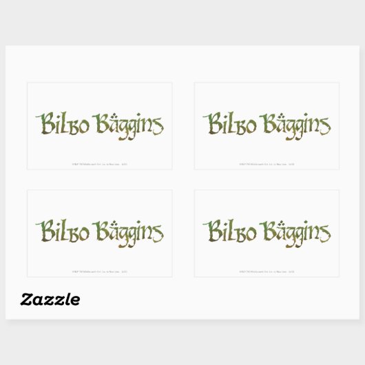 BILBO BAGGINS™ getextureerd Rechthoekige Sticker (Vel)