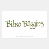 BILBO BAGGINS™ getextureerd Rechthoekige Sticker (Voorkant)