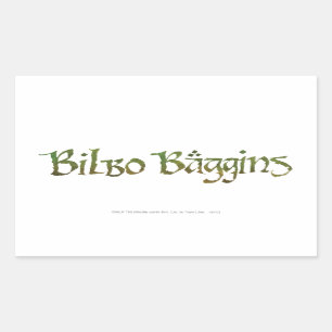 BILBO BAGGINS™ getextureerd Rechthoekige Sticker