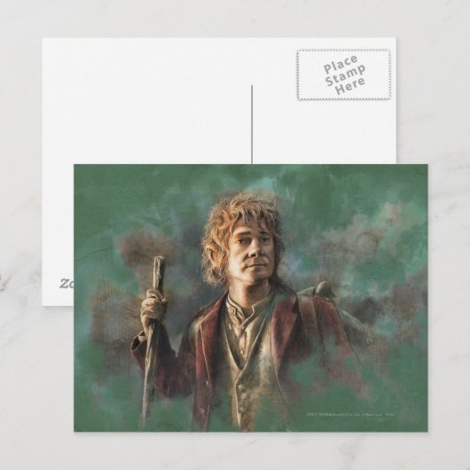 BILBO BAGGINS™ Illustratie Briefkaart (Voorkant / Achterkant)