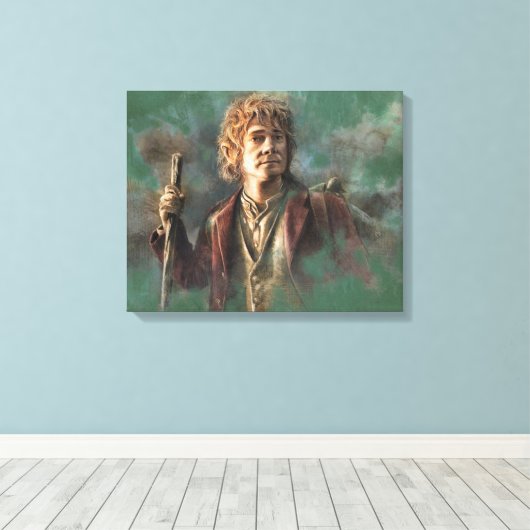 BILBO BAGGINS™ Illustratie Canvas Afdruk (Insitu (Houten vloer))