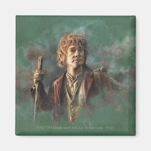 BILBO BAGGINS™ Illustratie Magneet (Voorkant)