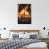 BILBO BAGGINS™ in het oog van SMAUG™ Canvas Afdruk (Insitu (Slaapkamer))