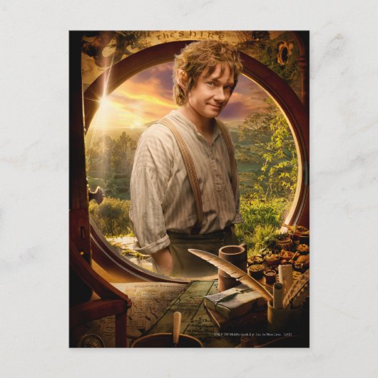 BILBO BAGGINS™ in Shire Collage Briefkaart (Voorkant)