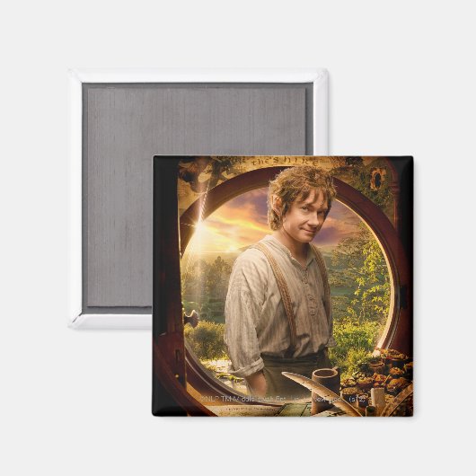 BILBO BAGGINS™ in Shire Collage Magneet (Voorkant / Achterkant)