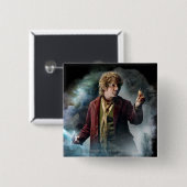 BILBO BAGGINS™ met de ring Vierkante Button 5,1 Cm (Voorkant /achterkant)