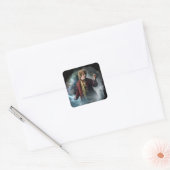 BILBO BAGGINS™ met de ring Vierkante Sticker (Envelop)
