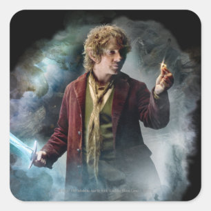 BILBO BAGGINS™ met de ring Vierkante Sticker