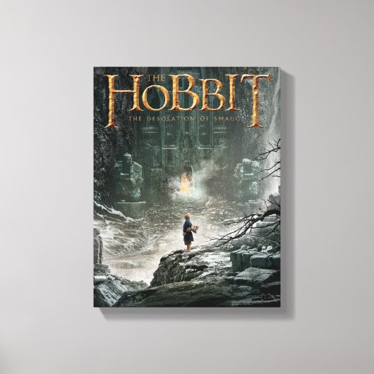 BILBO BAGGINS™ op Erebor Canvas Afdruk (Voorkant)