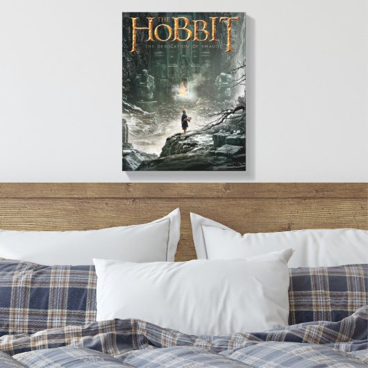 BILBO BAGGINS™ op Erebor Canvas Afdruk (Insitu (Slaapkamer))
