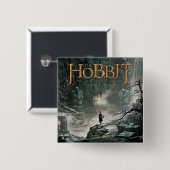 BILBO BAGGINS™ op Erebor Vierkante Button 5,1 Cm (Voorkant /achterkant)