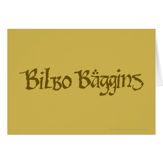BILBO BAGGINS™ Solid (Voorkant Horizontaal)