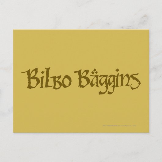 BILBO BAGGINS™ Solid Briefkaart (Voorkant)