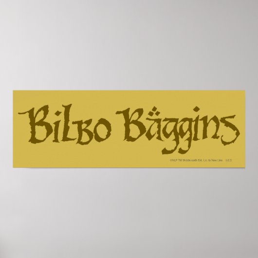 BILBO BAGGINS™ Solid Poster (Voorkant)