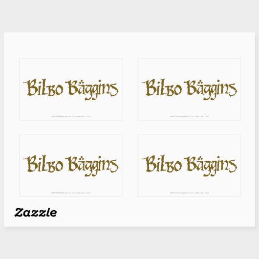 BILBO BAGGINS™ Solid Rechthoekige Sticker (Vel)