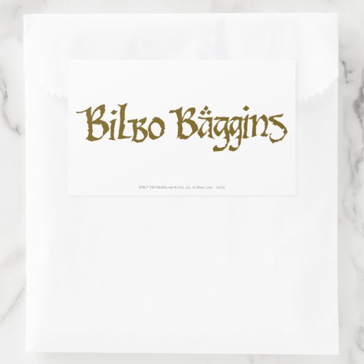 BILBO BAGGINS™ Solid Rechthoekige Sticker (Tas)