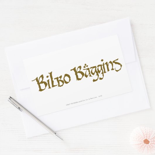 BILBO BAGGINS™ Solid Rechthoekige Sticker (Envelop)