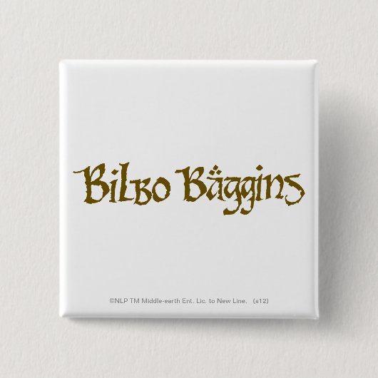 BILBO BAGGINS™ Solid Vierkante Button 5,1 Cm (Voorkant)