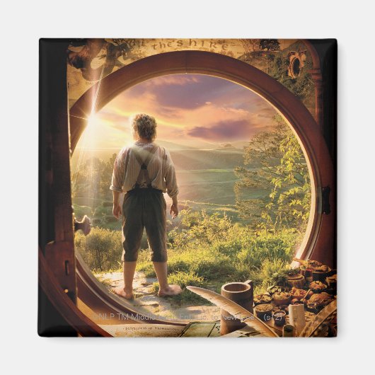 BILBO BAGGINS™ Terug in Shire Collage Magneet (Voorkant)