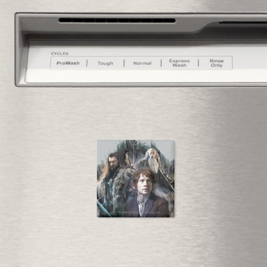 BILBO BAGGINS™, THORIN OAKENSHIELD™ & Gandalf Magneet (Insitu (Vaatwasser))