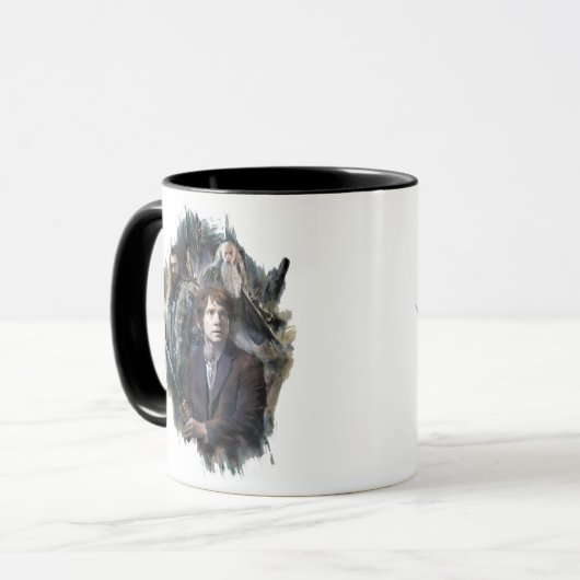 BILBO BAGGINS™, THORIN OAKENSHIELD™ & Gandalf Mok (Voorkant links)