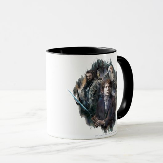 BILBO BAGGINS™, THORIN OAKENSHIELD™ & Gandalf Mok (Voorkant rechts)