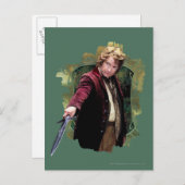 BILBO BAGGINS™ with sword Briefkaart (Voorkant / Achterkant)