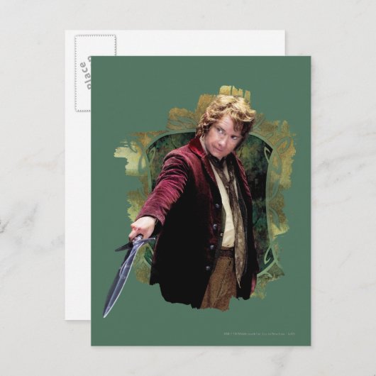 BILBO BAGGINS™ with sword Briefkaart (Voorkant / Achterkant)