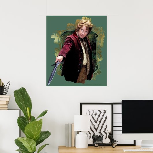 BILBO BAGGINS™ with sword Poster (Thuiskantoor)