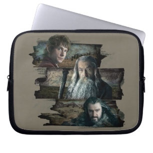 Bilbo, Gandalf, en Thorin Laptop Sleeve
