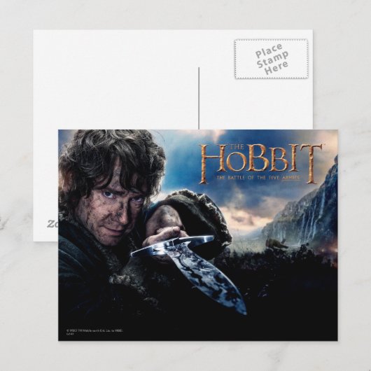 BILBO™ Holding Sting Briefkaart (Voorkant / Achterkant)