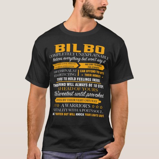 BILBO volledig onverklaarbaar T-shirt (Voorkant)