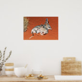 Bilby en Baby Resting in het woestijnPoster Poster (Keuken)