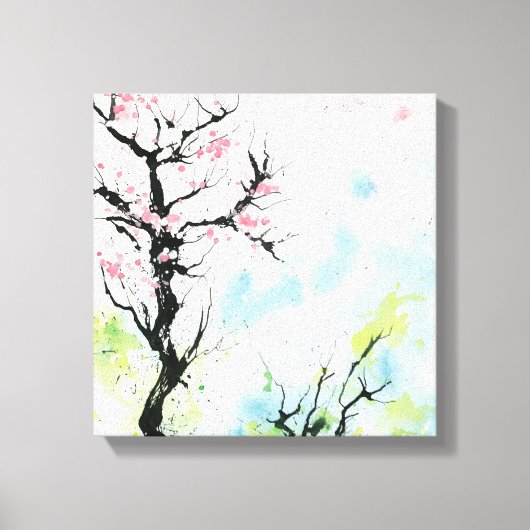 Bild mit Frühling Canvas Afdruk (Voorkant)