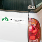 Bildekal - Ja till trängselskatt Bumpersticker (Op Truck)