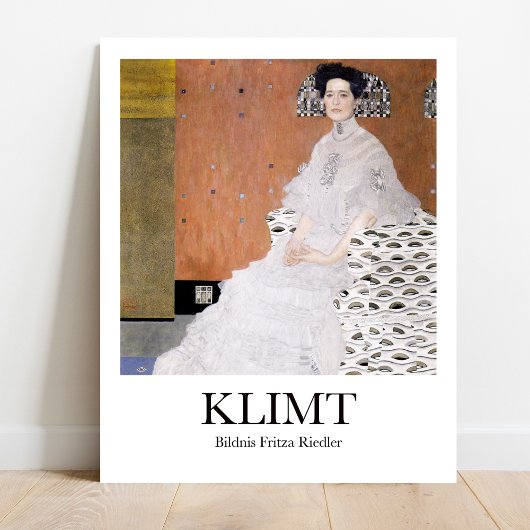 Bildnis Fritza Riedler door Gustav Klimt Poster