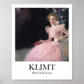 Bildnis Sonja Knips van Gustav Klimt Poster (Voorkant)