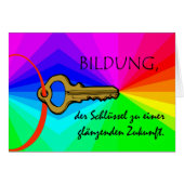 Bildung, Education, Teacher Appreciation, German (Voorkant Horizontaal)