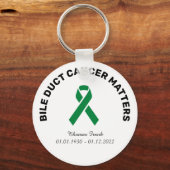 Bile Duct Cancer Awareness Memory Sleutelhanger (Voorkant)